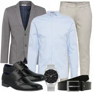 Outfit mit Grau Anzug Tom Tailor "Buro Outfit"