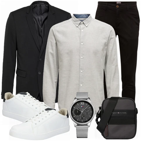 Grau Casual Hemd Only & Sons kombinieren