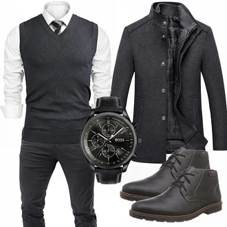 Outfit mit Overall/Pullunder iClosam "Buro Outfit"