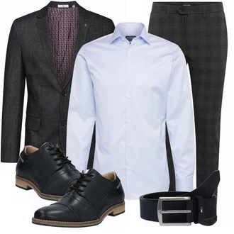 Outfit mit Schwarz Schuh Bullboxer "Buro Outfit"