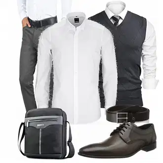 Outfit mit Overall/Pullunder iClosam "Buro Outfit"