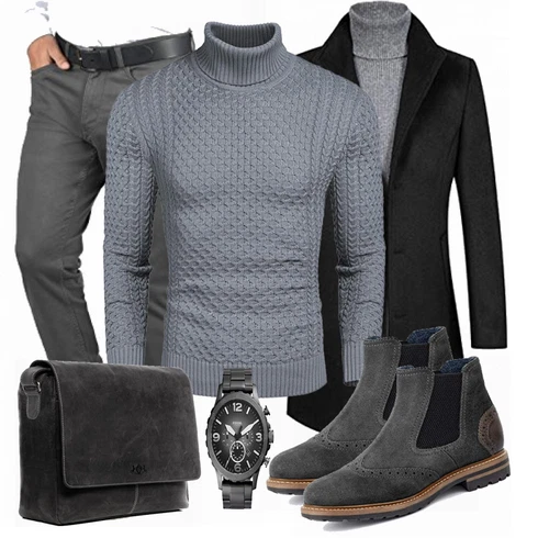 Blau/Grau Hose Blend kombinieren