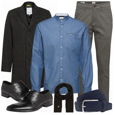 Blau/Türkis Casual Hemd SELECTED HOMME kombinieren