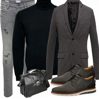 Outfit mit Blau Sportschuh Lurchi "Buro outfit"