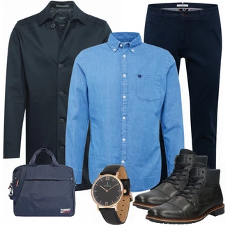 Outfit mit Mischfarben Hose Große Größe Brax "Buro Outfit"
