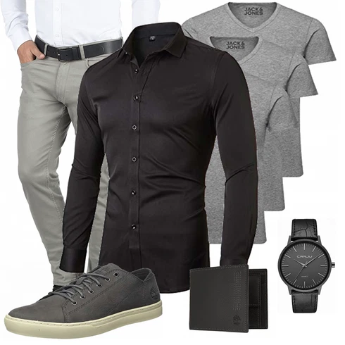 Grau Hose Blend kombinieren