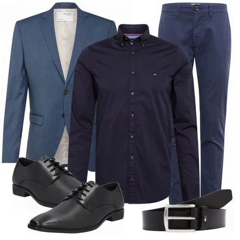 Schwarz Casual Hemd Tommy Hilfiger kombinieren