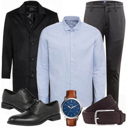 Grau Casual Hemd Tom Tailor kombinieren