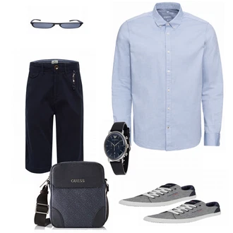 Outfit mit Grau Sneaker Tom Tailor "Buro Outfit"