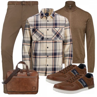 Outfit mit Rot Sneaker Tom Tailor "Buro Outfit"