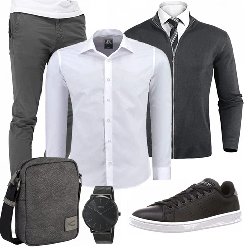 Grau/Blau Hose DSTROYED kombinieren