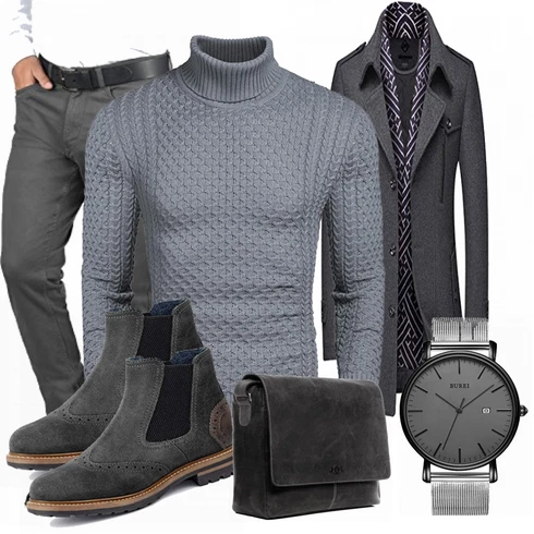 Blau/Grau Hose Blend kombinieren