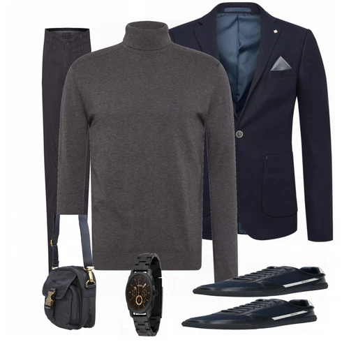 Blau Schuh Sneaker Boss kombinieren