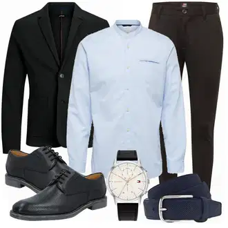 Outfit mit Blau Anzug Jack & Jones "Business Outfit"