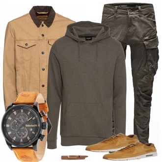 Outfit mit Schwarz Hose Große Größe G-Star Raw "Cally"