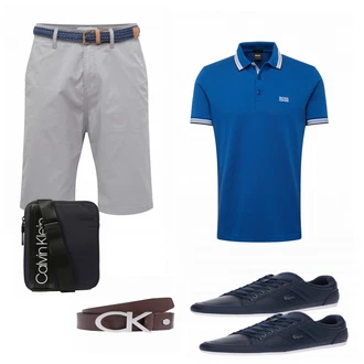 Outfit mit Schwarz Sneaker/Leder Sneaker Lacoste "CALVIN KLEIN"