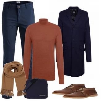 Outfit mit Rot Stiefel Camel Active "CAMEL"
