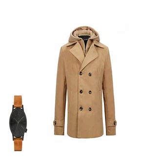 Outfit mit Braun Wintermantel/Winter Parka Allthemen "camel"