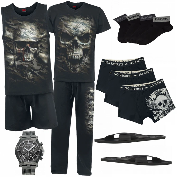Camo Skull Schlafanzug