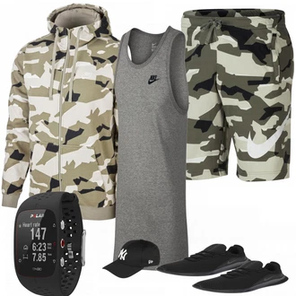 Outfit mit Schwarz Sneaker Nike "Caniko"