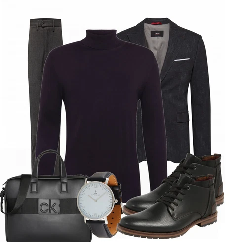 Schwarz Strickjacke Jack & Jones kombinieren