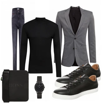 Outfit mit Schwarz Drykorn "Casual Business Outfit"