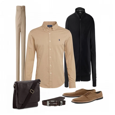 Beige Casual Hemd Polo Ralph Lauren kombinieren