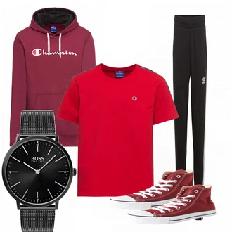 Outfit mit Schal "ChampionBruh"
