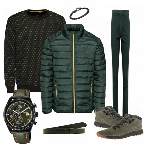 Grün Stiefel Timberland kombinieren