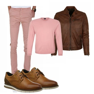 Outfit mit Braun Stones "Chinohosen Maenner"