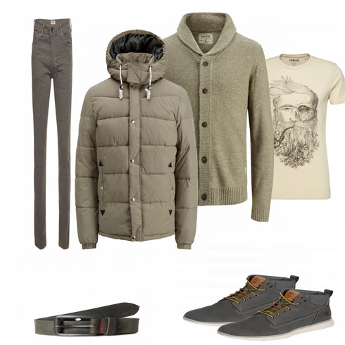 T-Shirt kombinieren mit Grau Trachtenmode Timberland