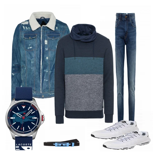 Grau Schuh Sneaker Nike Sportswear kombinieren