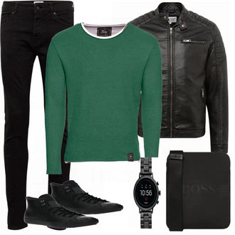Outfit mit Blau Sneaker Converse "Converse"