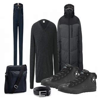 Outfit mit Blau Sneaker Converse "Converse"