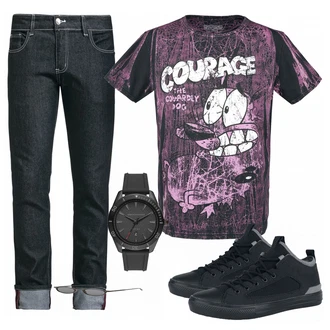 Outfit mit Schwarz Sneaker Converse "Converse Sneaker"