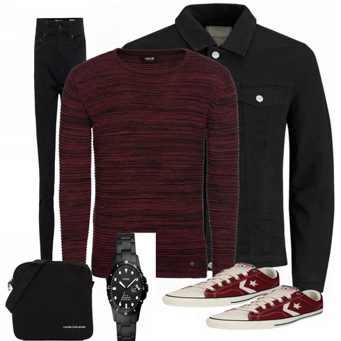 Schwarz SommerJacke Jack & Jones kombinieren