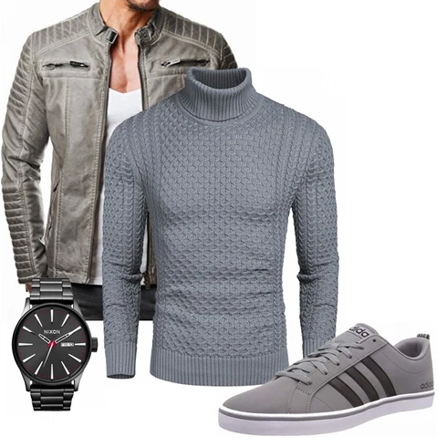 Grau Overall/Jacke Winter Parka COOFANDY kombinieren
