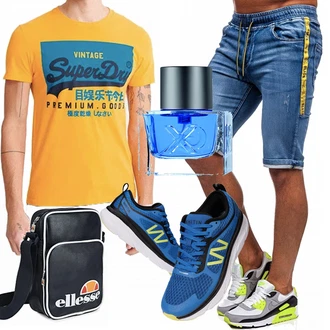 Outfit mit Gelb Hemd Superdry "Cooles outfit"