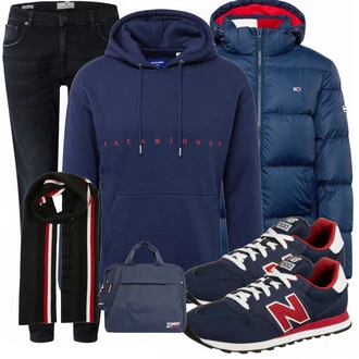 Outfit mit Schwarz Sneaker/Leder Sneaker New Balance "Cooles outfit"