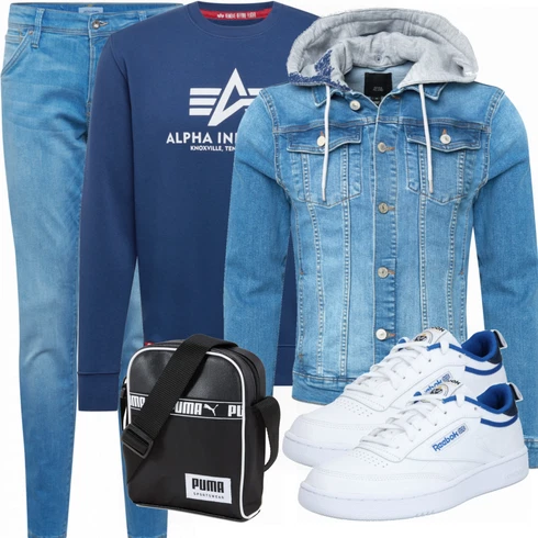 Blau/Türkis Hose Große Größe Jack & Jones kombinieren