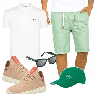 Sommer Outfits mit Schwarz/Weiß Lacoste "Cooles Outfit"