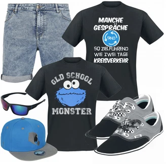 Outfit mit Grau Sneaker Vans "Cooles Outfit"