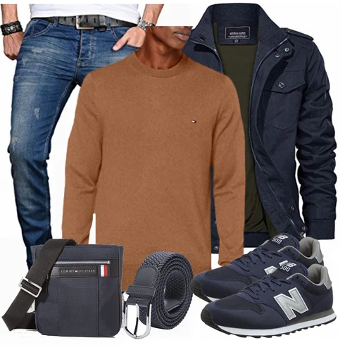 Trachtenmode Tommy Hilfiger, Blau Trachtenmode New Balance kombinieren mit Blau Accessoire Alessandro Salvarini