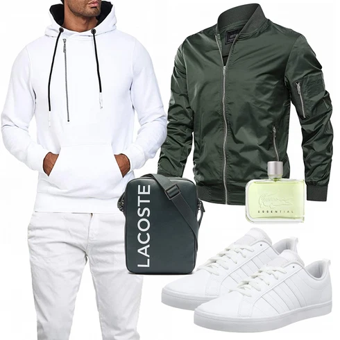Blau Sommerjacke KEFITEVD kombinieren mit Grau Trachtenmode Adidas