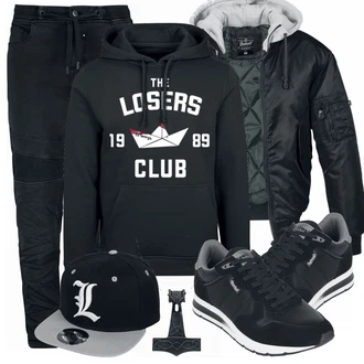 Outfit mit Mischfarben Accessoire Death Note "Cooles Outfit"