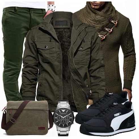 Hemd/Winter Parka Leif Nelson kombinieren