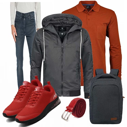 Lila/Rot Glamexx24 kombinieren mit Rot/Braun/Weiß Ragman