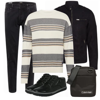 Winter Outfits mit Blau Sneaker Bugatti "Cooles Outfit"
