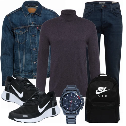 Schwarz Strickjacke Jack & Jones kombinieren