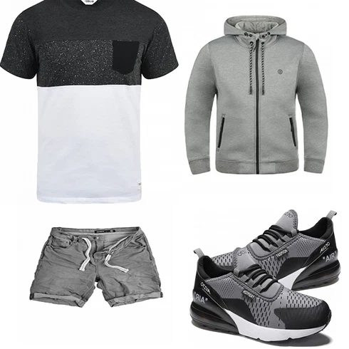 Grau Schuh Riverso kombinieren